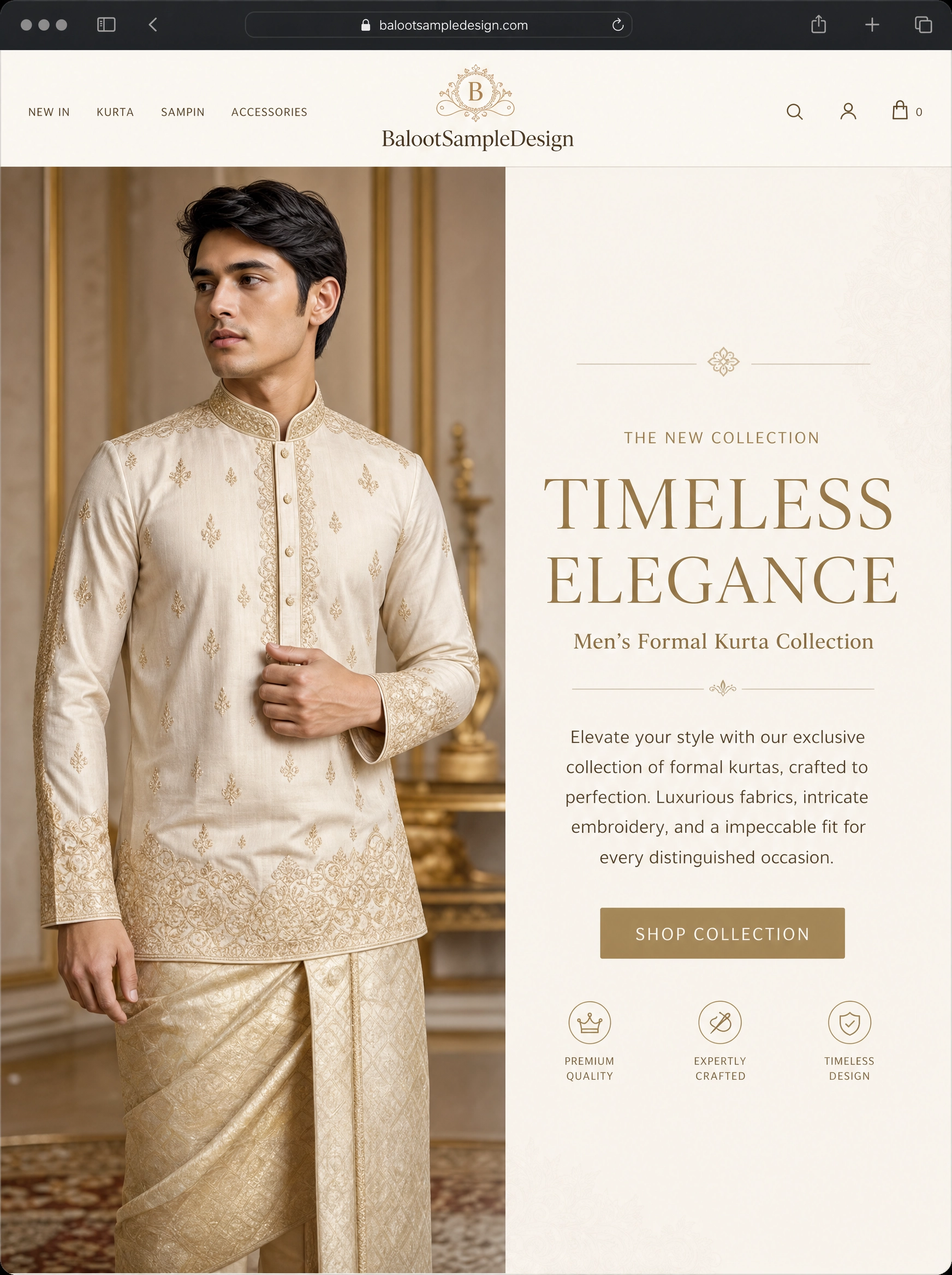 Ecommerce fashion website design concept 10 by Baloot.my — online clothing store lookbook visual