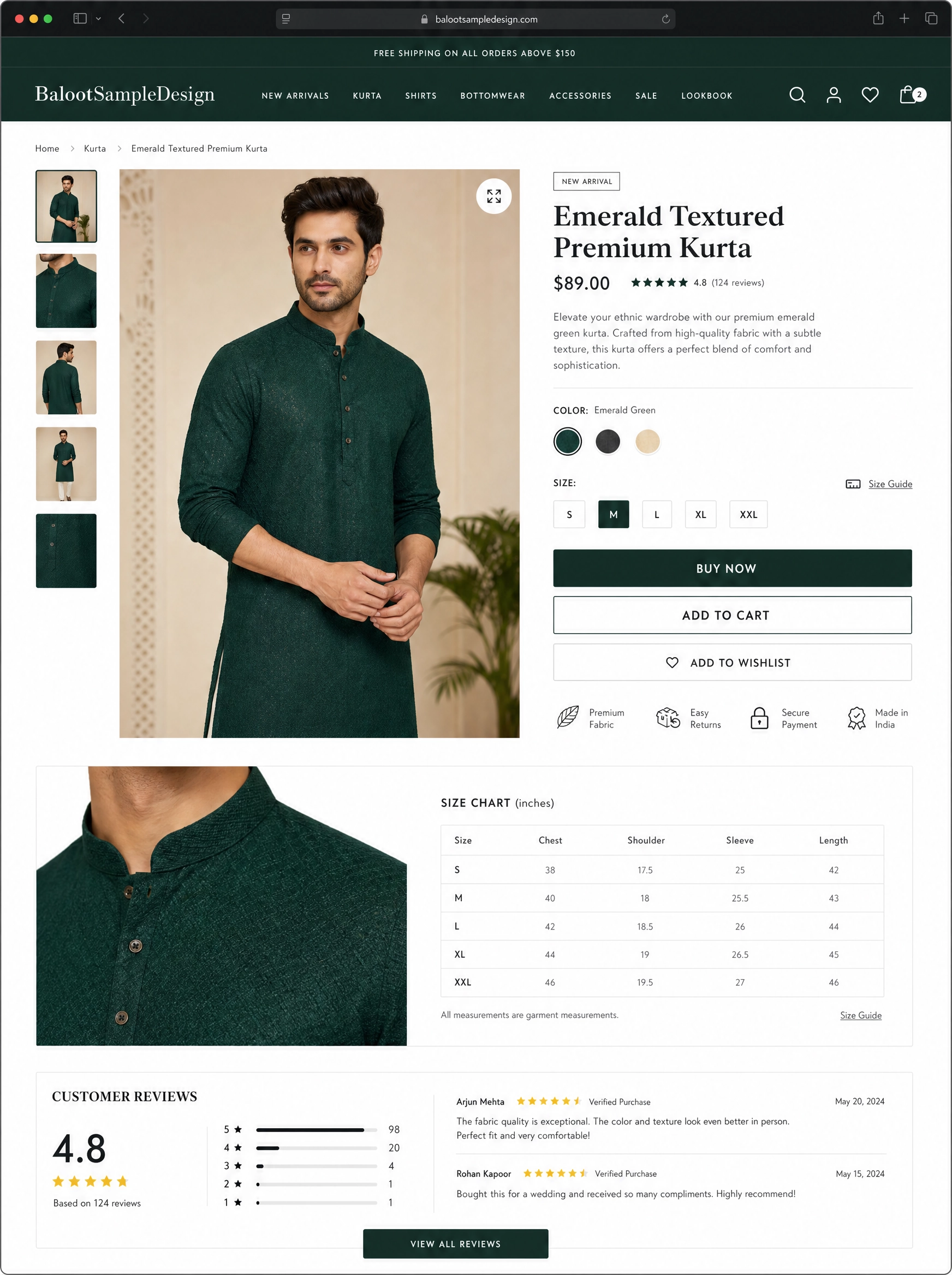 Ecommerce fashion website design concept 14 by Baloot.my — online clothing store lookbook visual