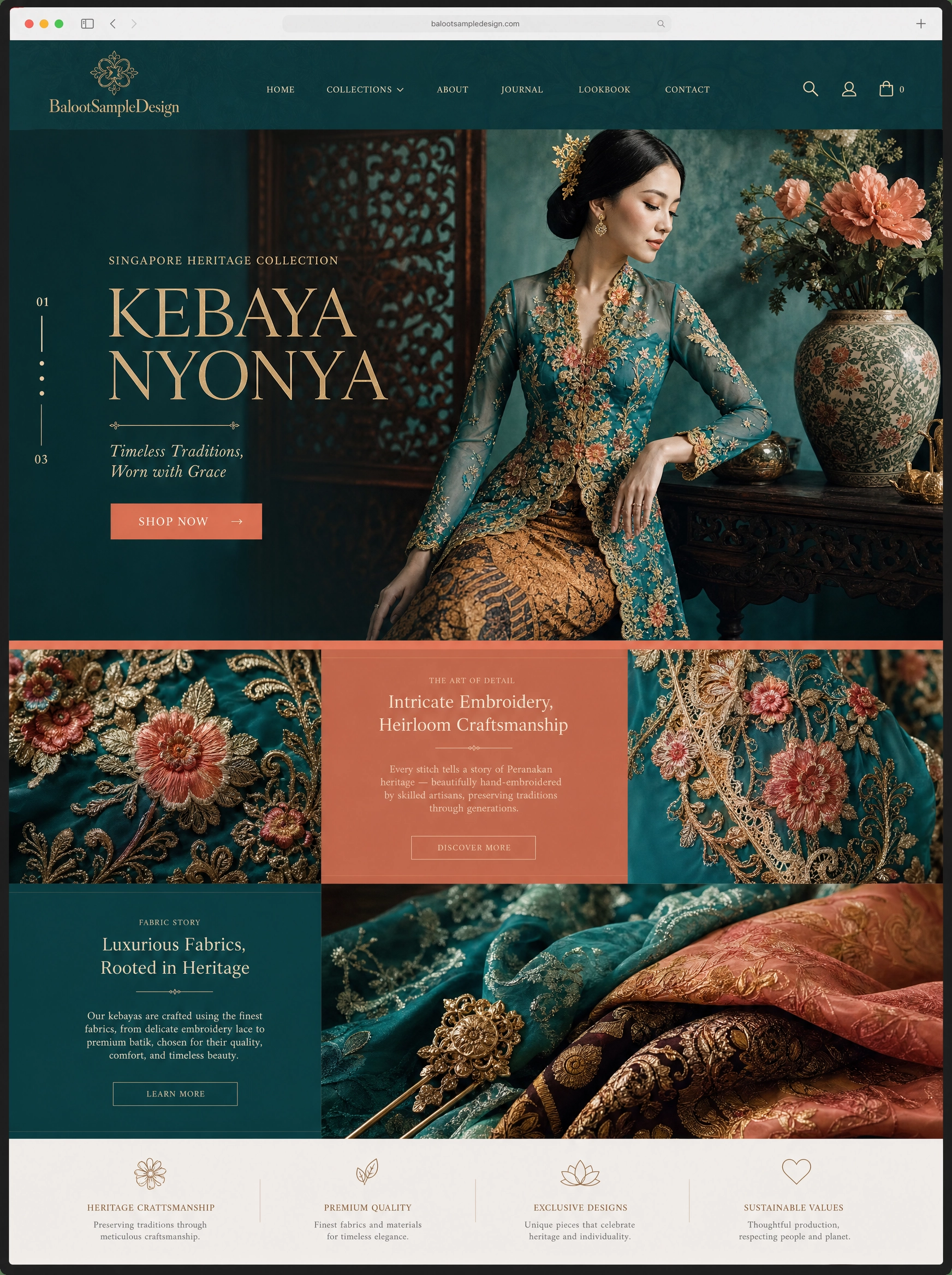 Ecommerce fashion website design concept 15 by Baloot.my — online clothing store lookbook visual