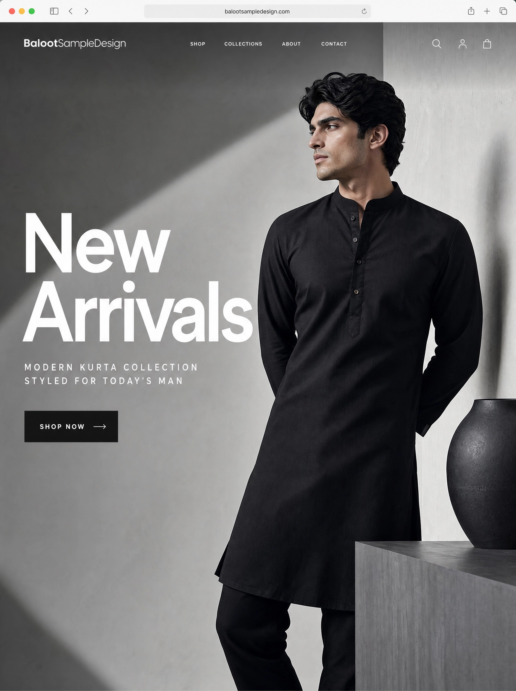 Ecommerce fashion website design concept 16 by Baloot.my — online clothing store lookbook visual