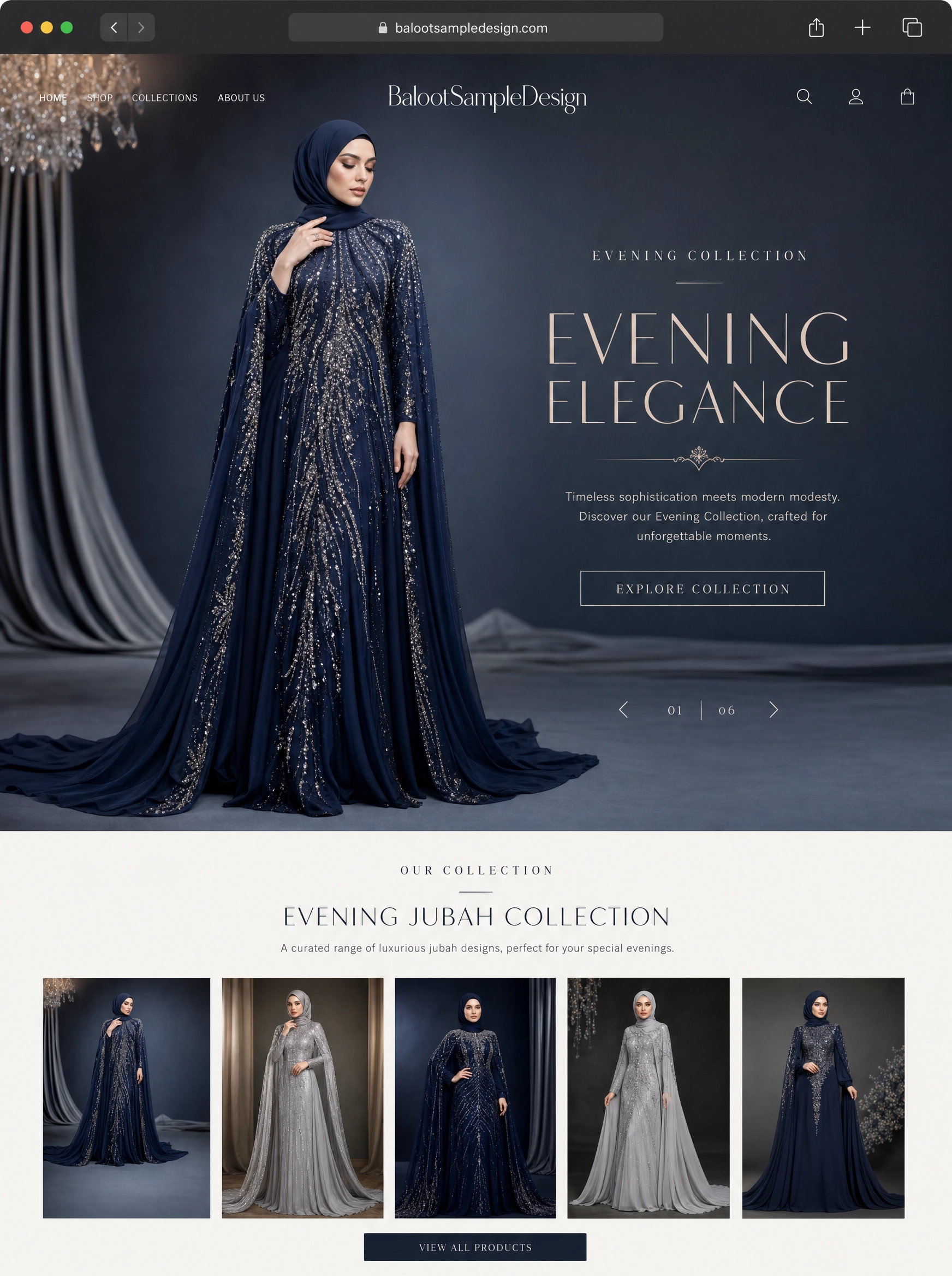 Ecommerce fashion website design concept 22 by Baloot.my — online clothing store lookbook visual