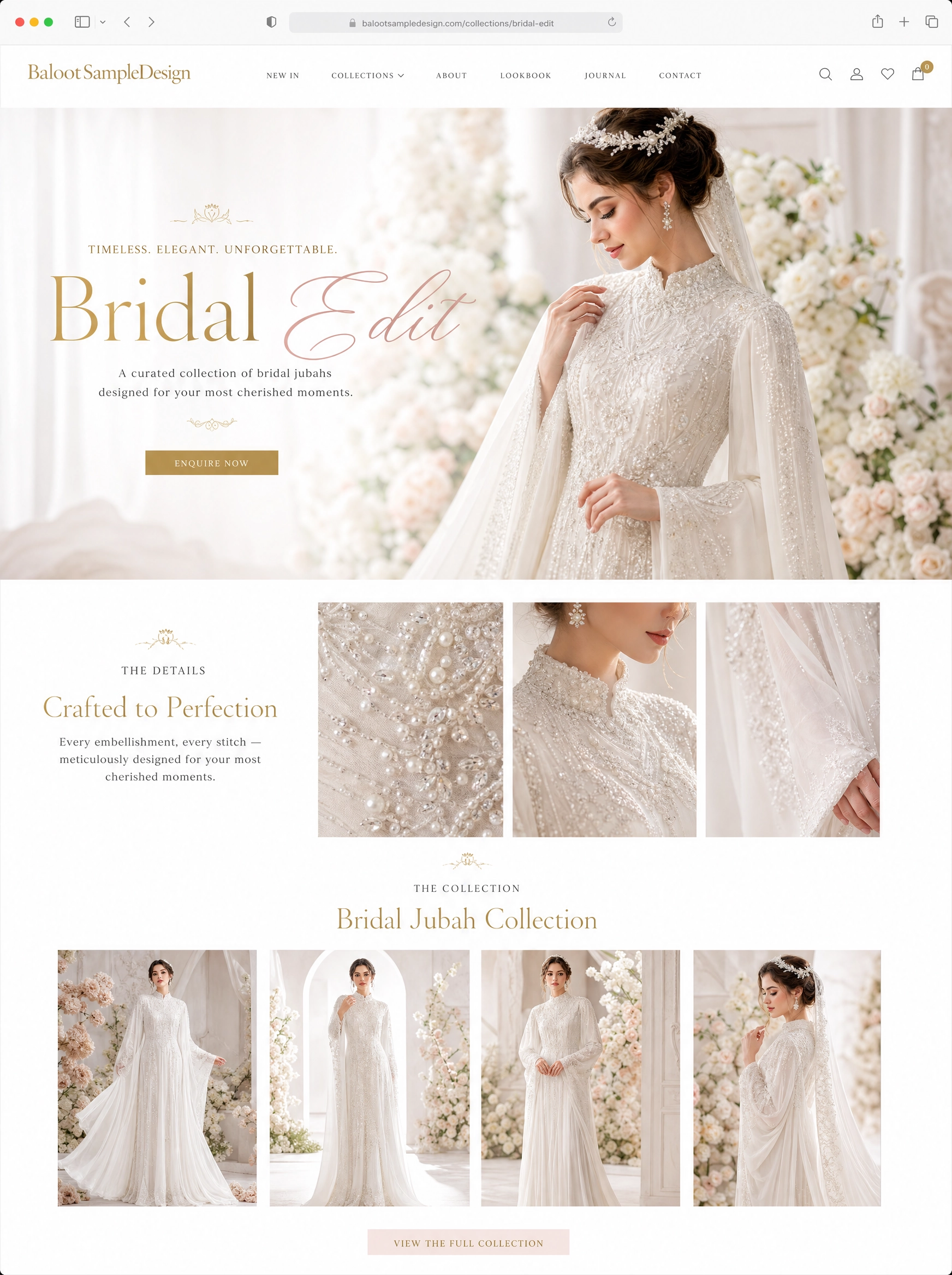 Ecommerce fashion website design concept 25 by Baloot.my — online clothing store lookbook visual