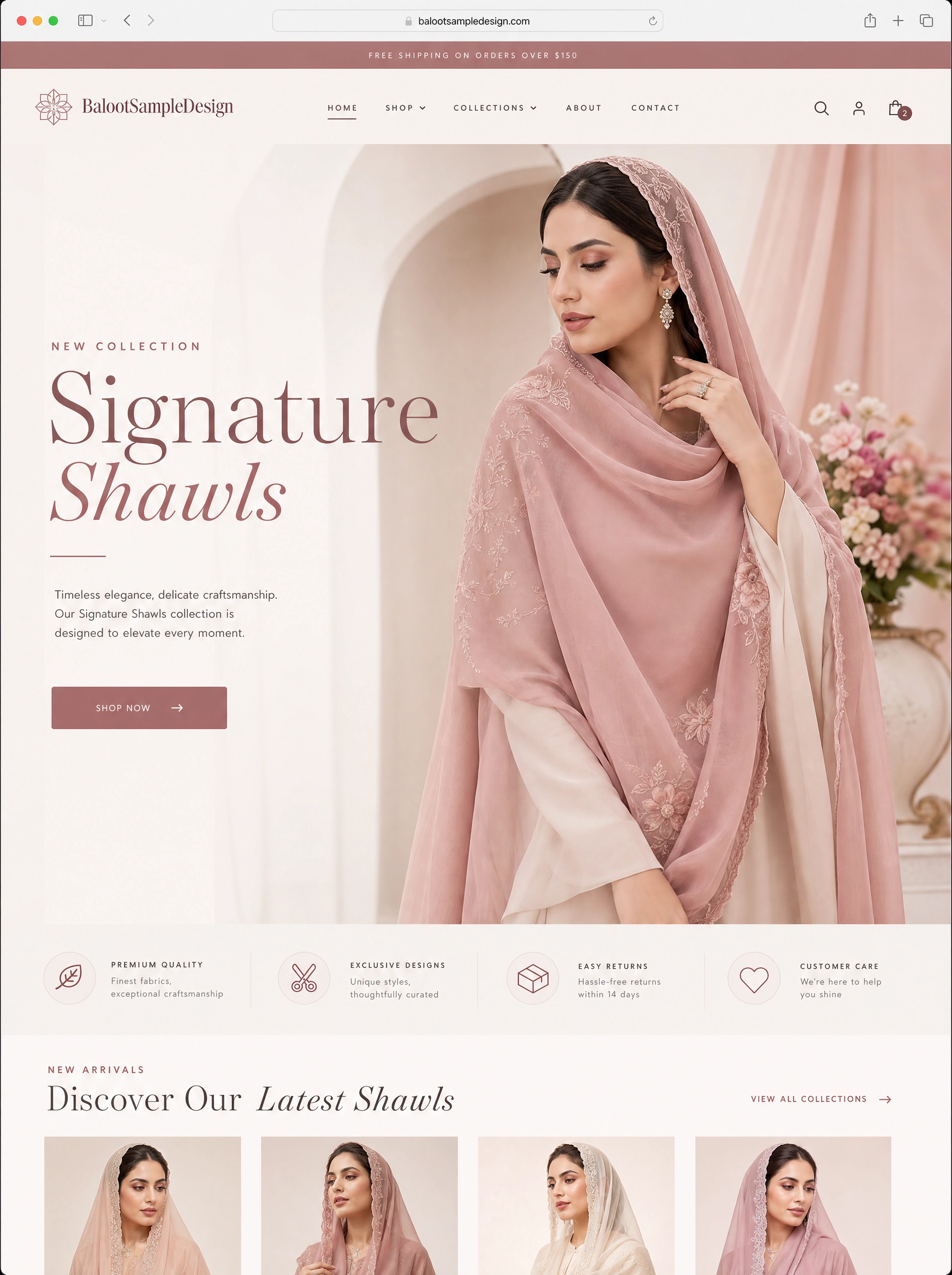 Ecommerce fashion website design concept 30 by Baloot.my — online clothing store lookbook visual