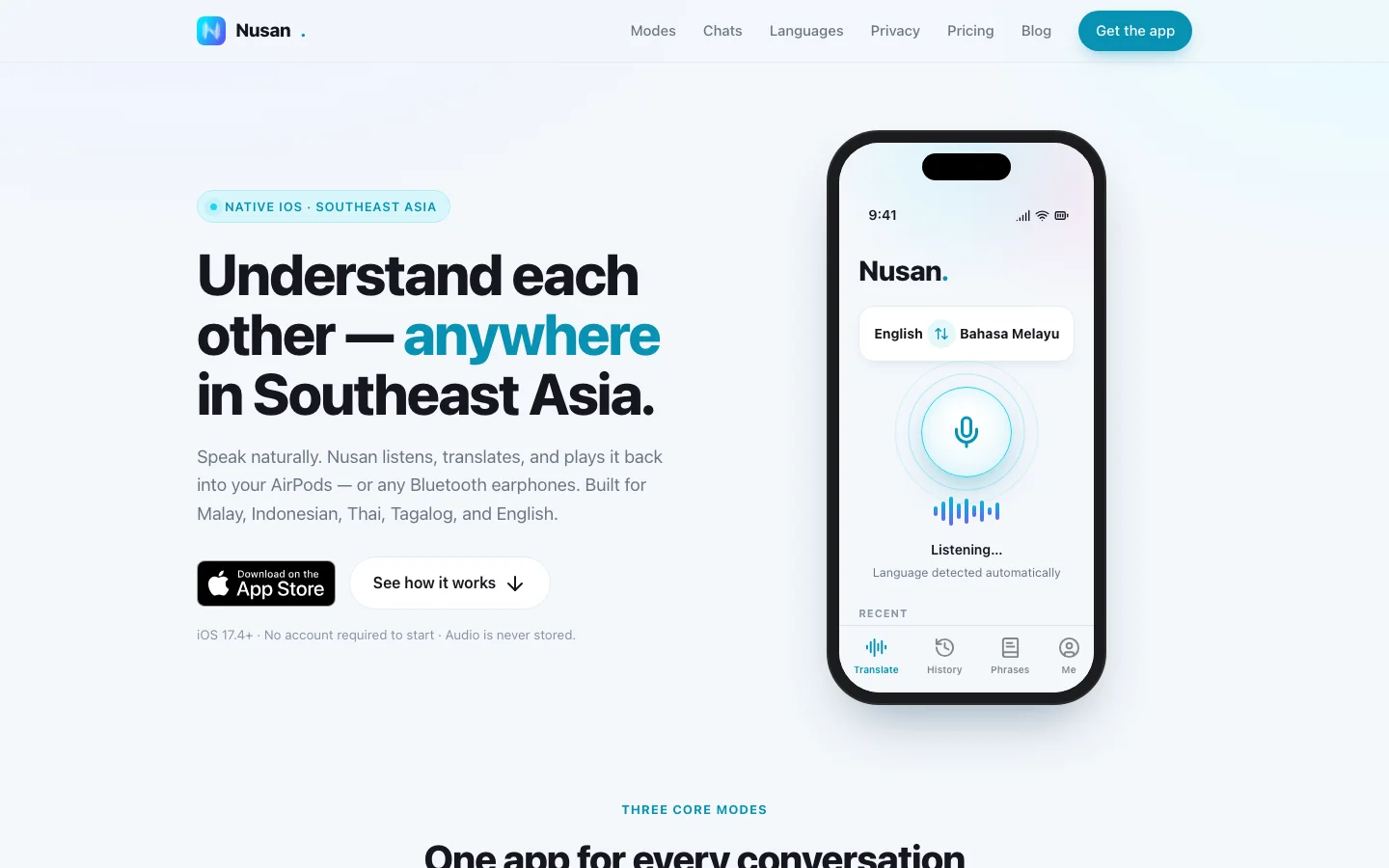 Nusan — live website